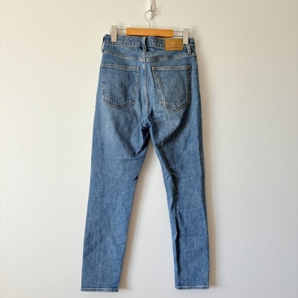 Aritzia Denim Forum The Yoko High Rise Slim Denim Jeans Washed Blue 28L Size 27 - Picture 6 of 8